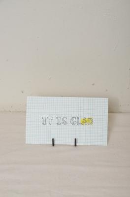 ポストカード“TI　IS　GLAD”
